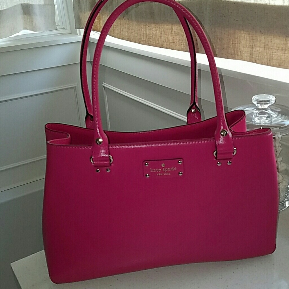 Kate Spade hot pink tote purse